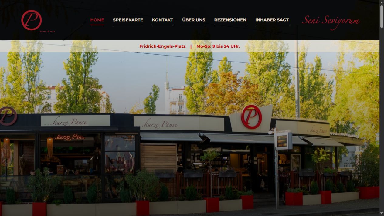 Welcome Screen von Kurze Pause